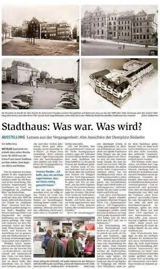 WETZLARER NEUE ZEITUNG / LOKALES/25.04.2016